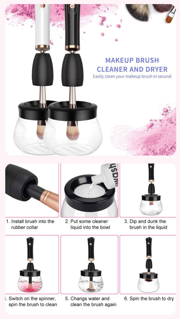 Makeup Brush Cleaning Machine Electric Scrubber - Image 4