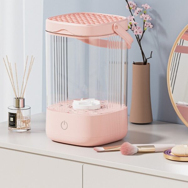 Electric Cosmetic Brush Cleaner Cleaning Storage Scourer - Image 4