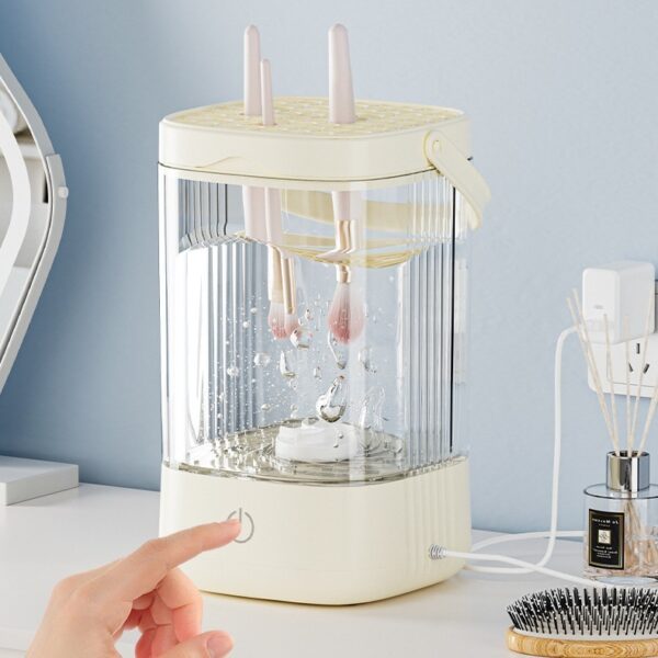 Electric Cosmetic Brush Cleaner Cleaning Storage Scourer - Image 3