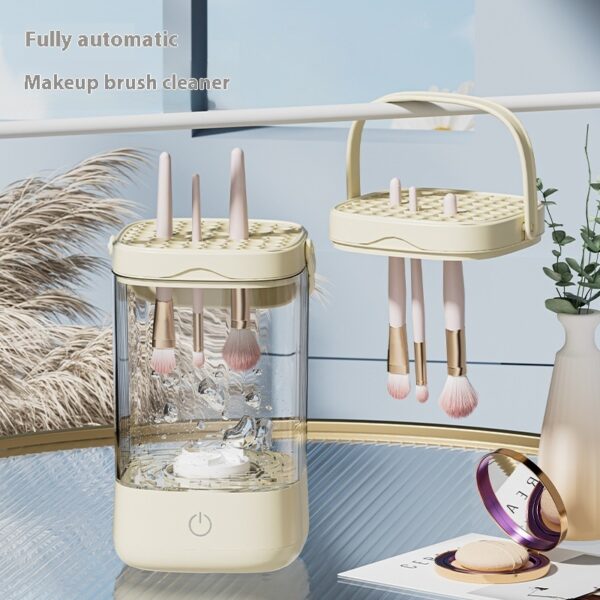 Electric Cosmetic Brush Cleaner Cleaning Storage Scourer